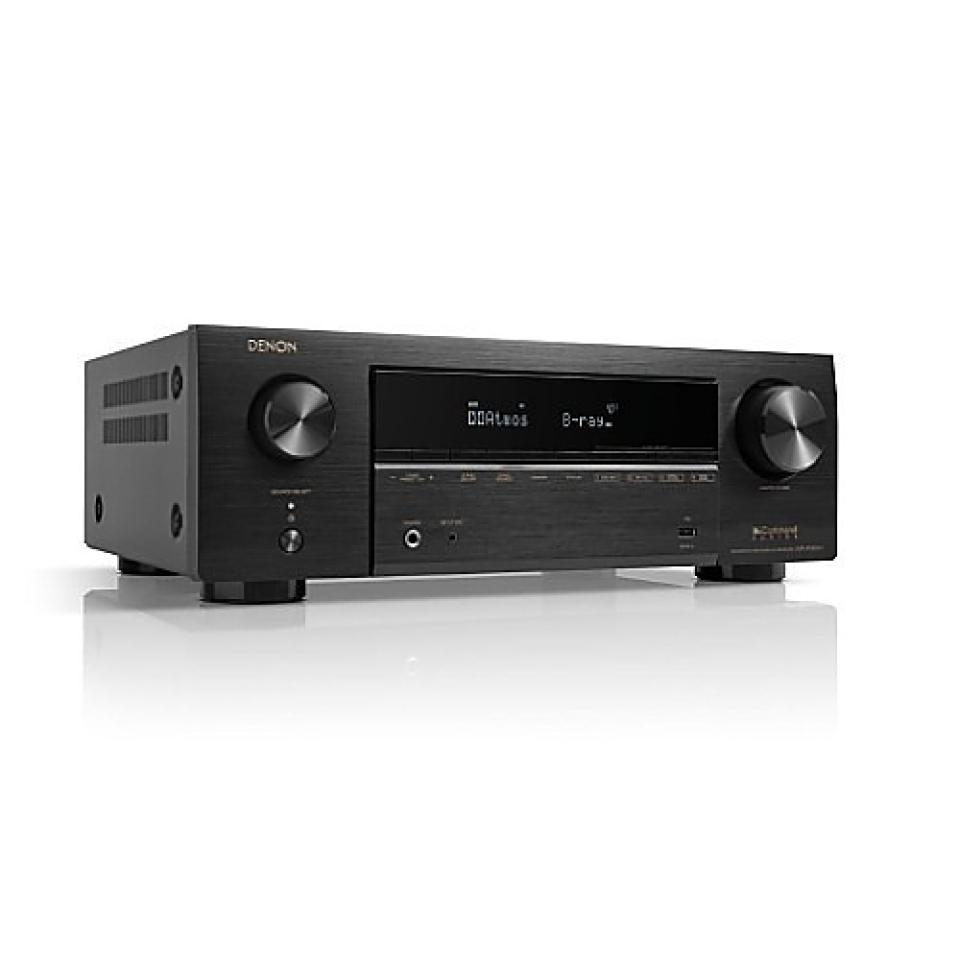 Denon AVR-X1800H Récepteur AV avec HEOS intégré, 7.2 canaux, 80W, 8K - AVRX1800H - Denon